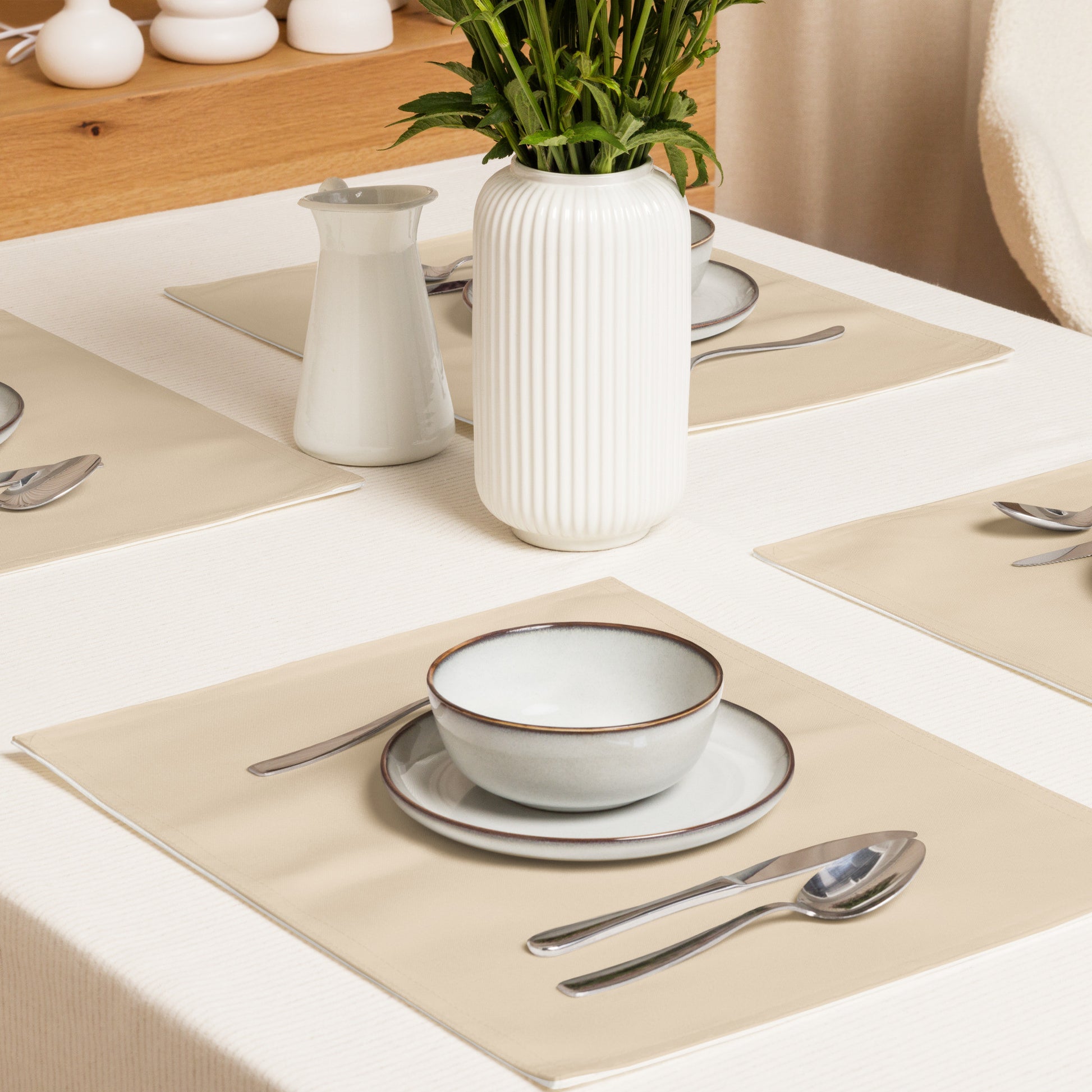 Coffee Clover Placemat Set - Macchiato-0