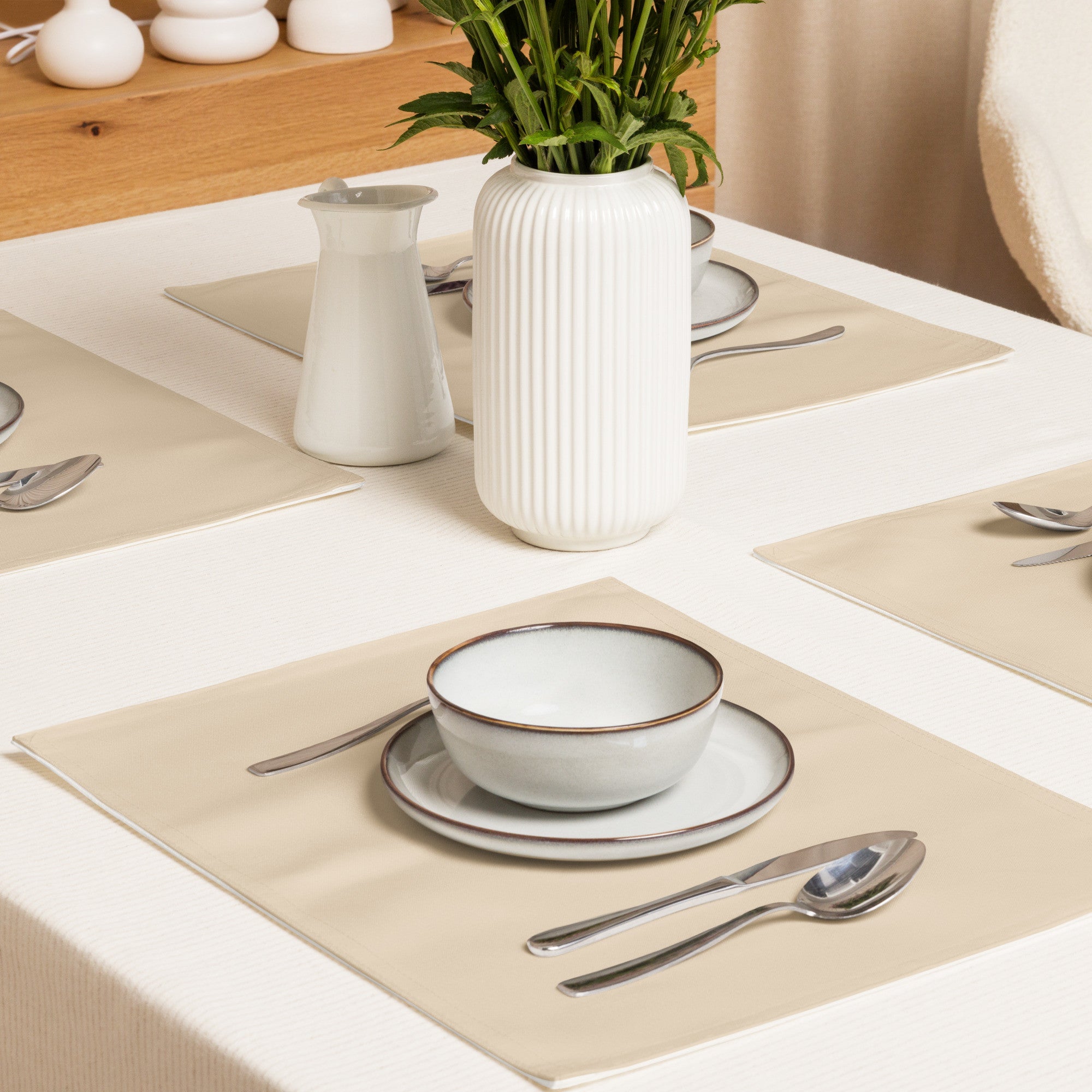 Coffee Clover Placemat Set - Macchiato-0