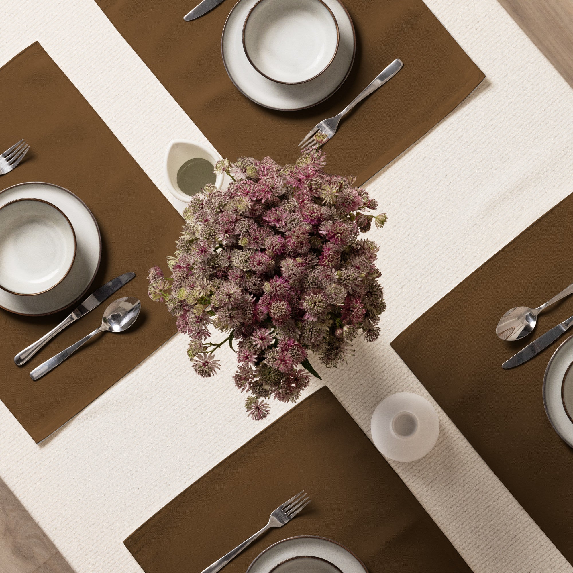 Coffee Clover Placemat Set - Mocha-0