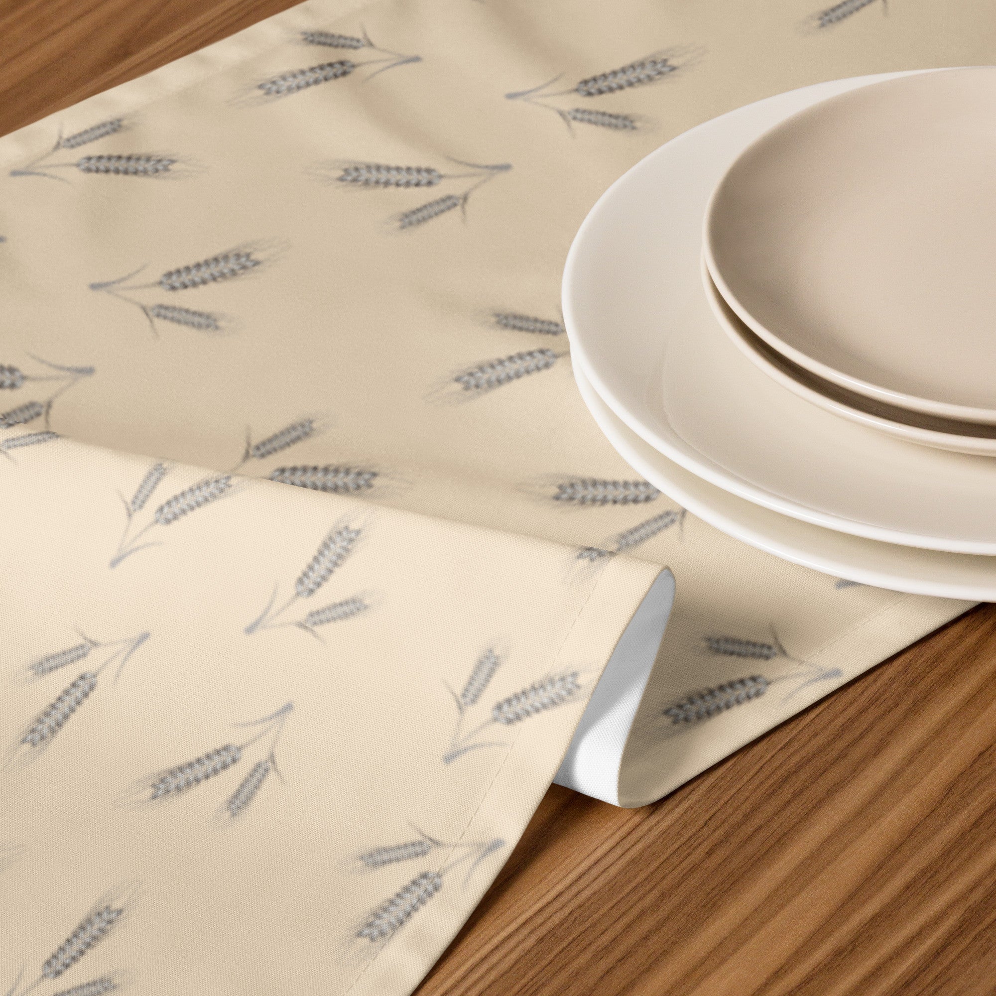 Grano Pattern Table Runner - Light Peach-3