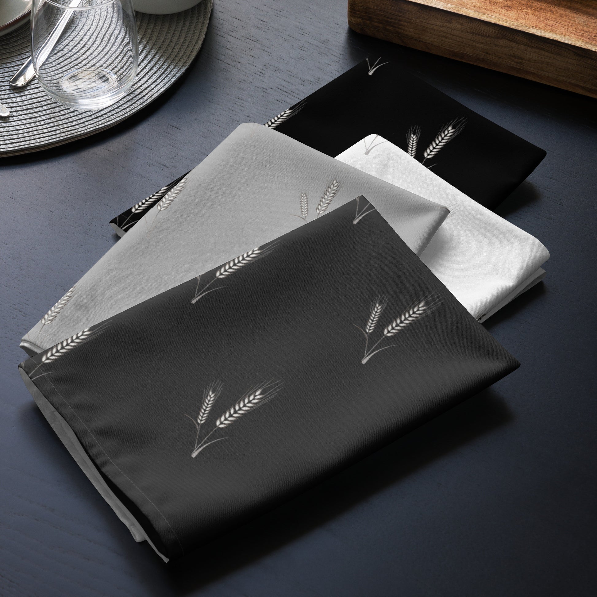 Grano Pattern Cloth Napkin Neutral Variety Set-0