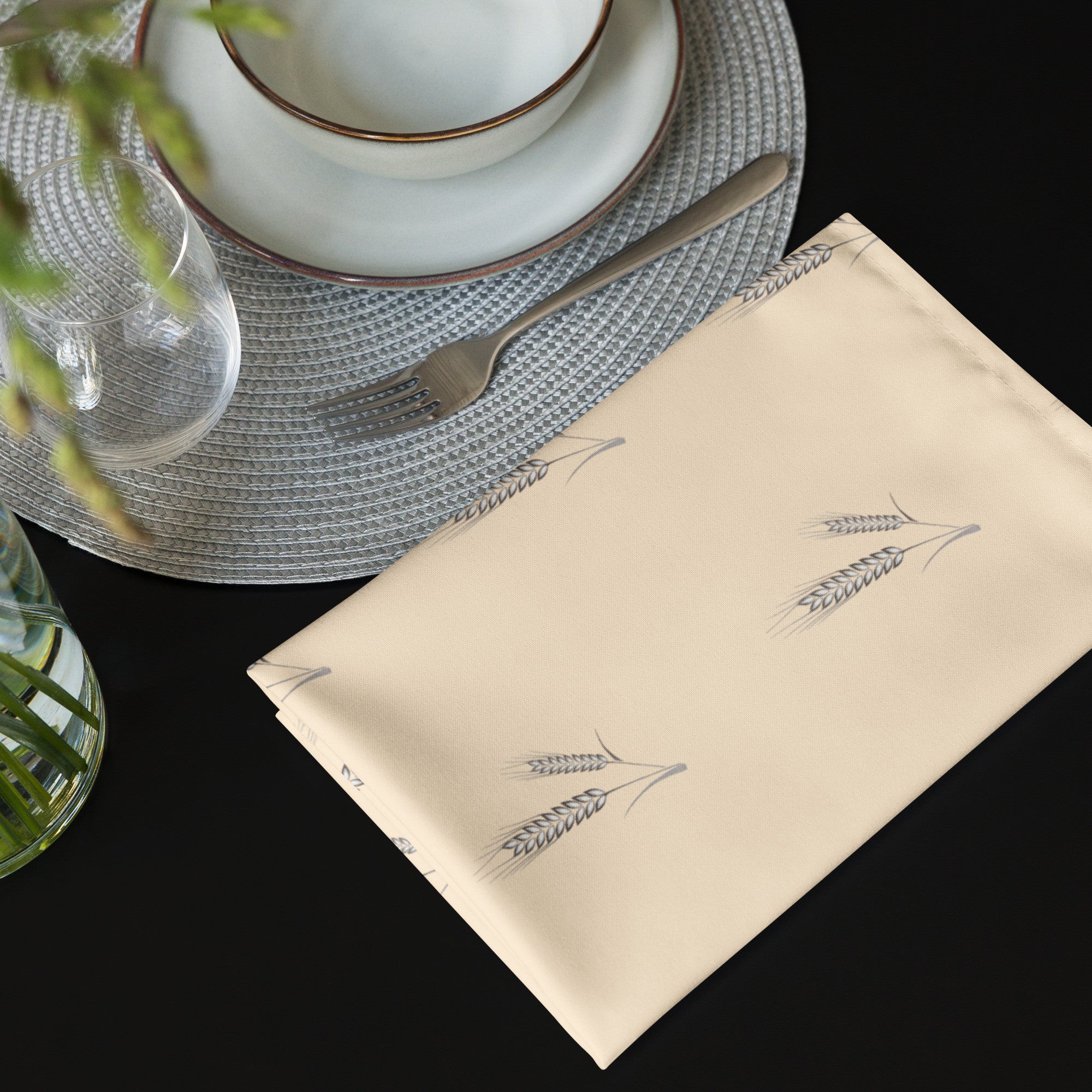 Grano Pattern Cloth Napkin Variety Set-4