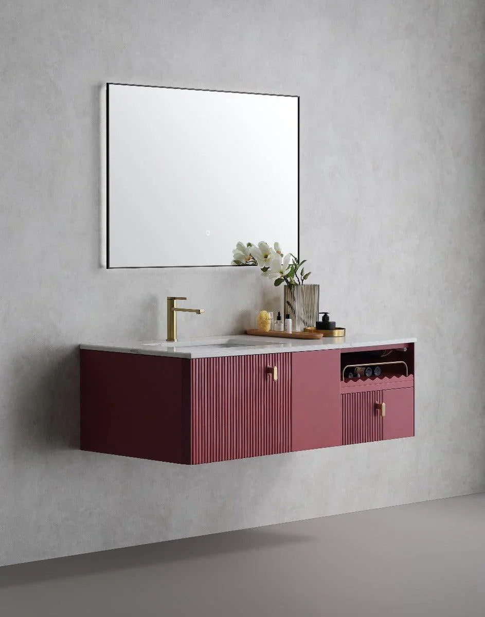 36" x 28" Premium LED Bathroom Mirror with Matte Black Aluminum Frame - Anti-Fog Smart Mirror with Adaptive Dimming Control, 6000K Cool White Lighting & Compact Illumination Design