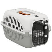 Airline Approved Pet Carrier for Mini Dogs and Cats with Steel Wire Door, Water Bowl, for Car, Airplane, Outdoor