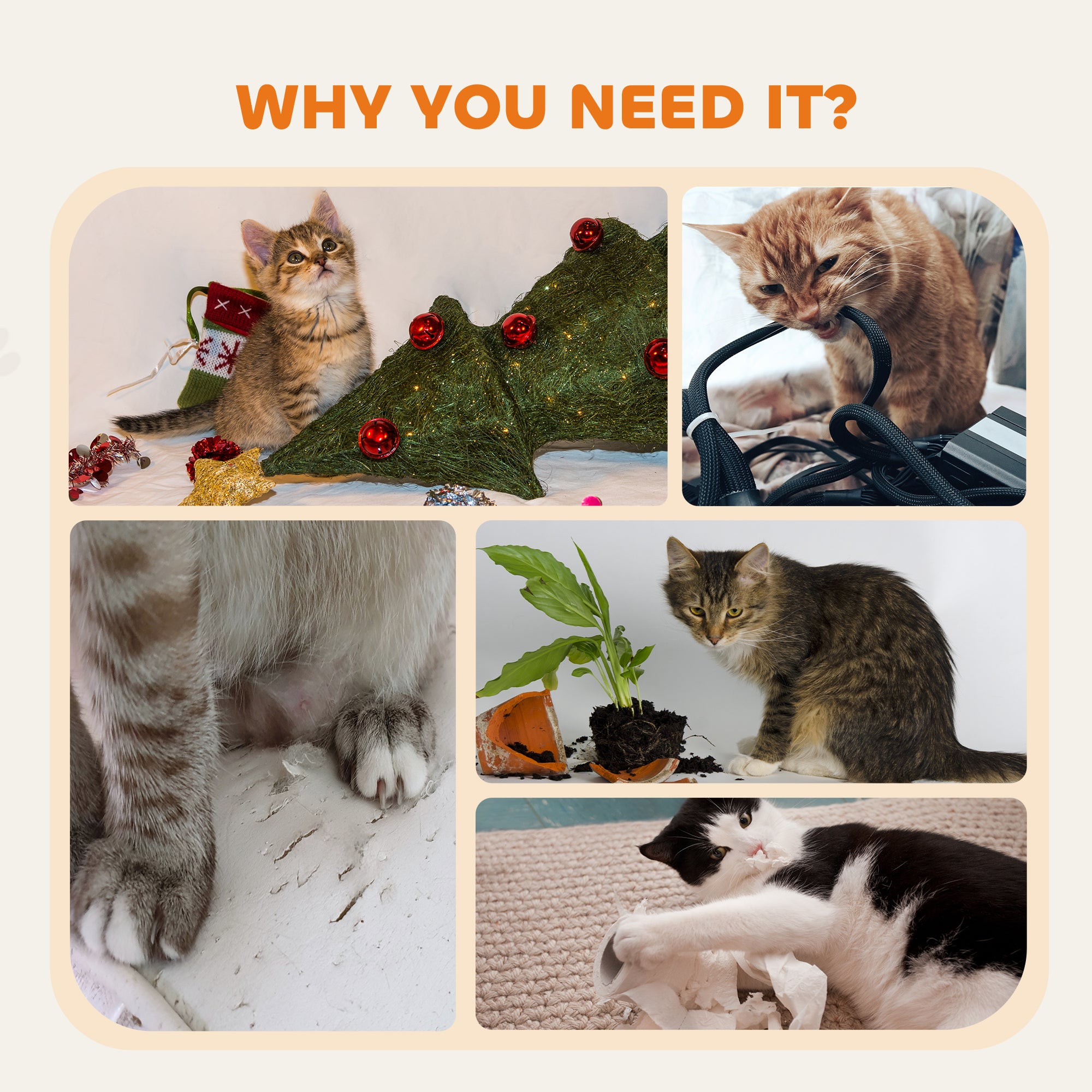 Cat Tree, Small Cat Tower with Perch, Scratching Post, Cat Condo, Toy Ball for Kitty, Leopard Print