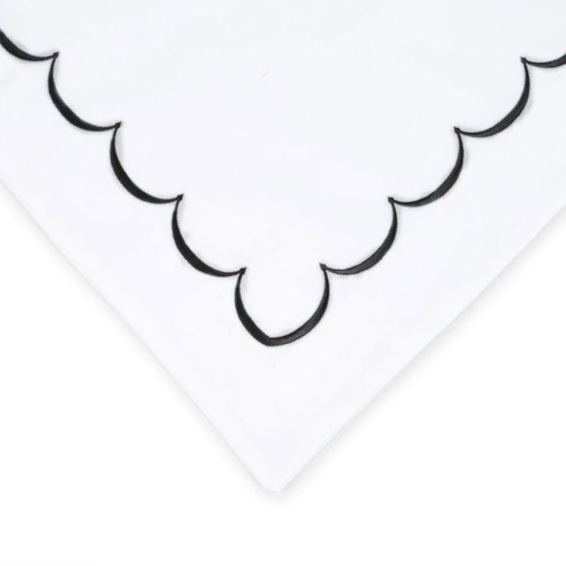 Scallops - Linen Cotton Embroidered Edge Duvet Cover Sets-2