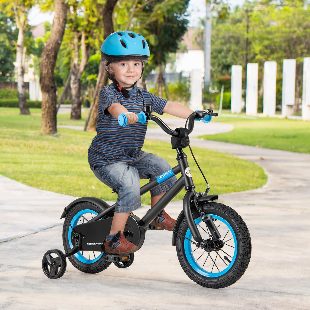 Kids Bike with Adjustable Handlebar and Saddle
