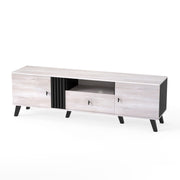 Mid Century Modern TV Stand Entertainment Center for 80" TVs-Oak-Entertainment Centers & TV Stands-DECOROLALA