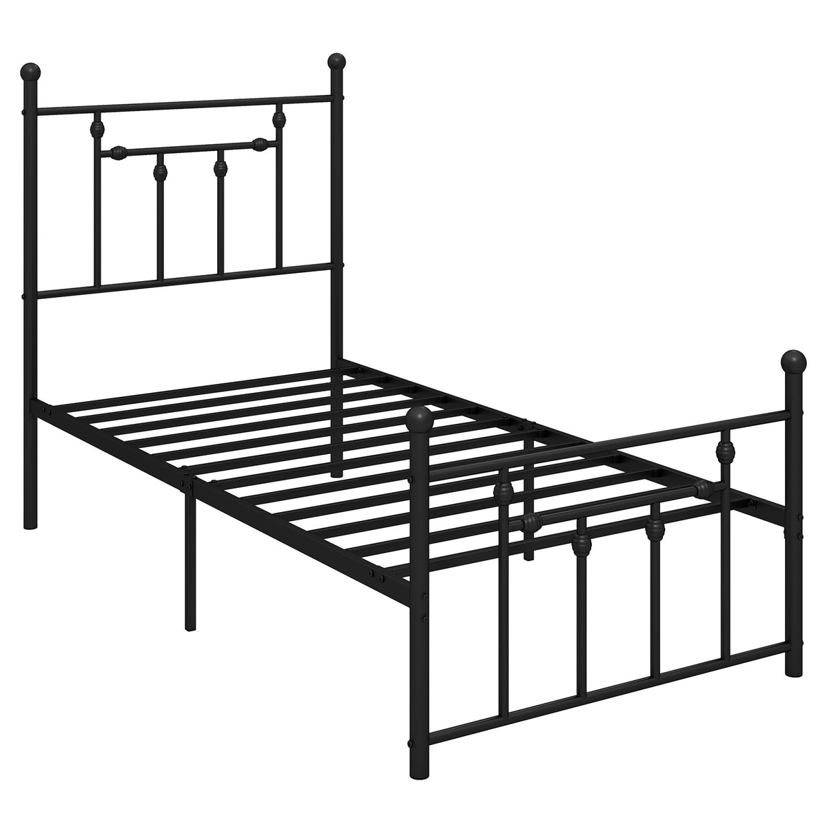 Heavy-duty Metal Bed Frame with Headboard-Simple Bed Frame-DECOROLALA