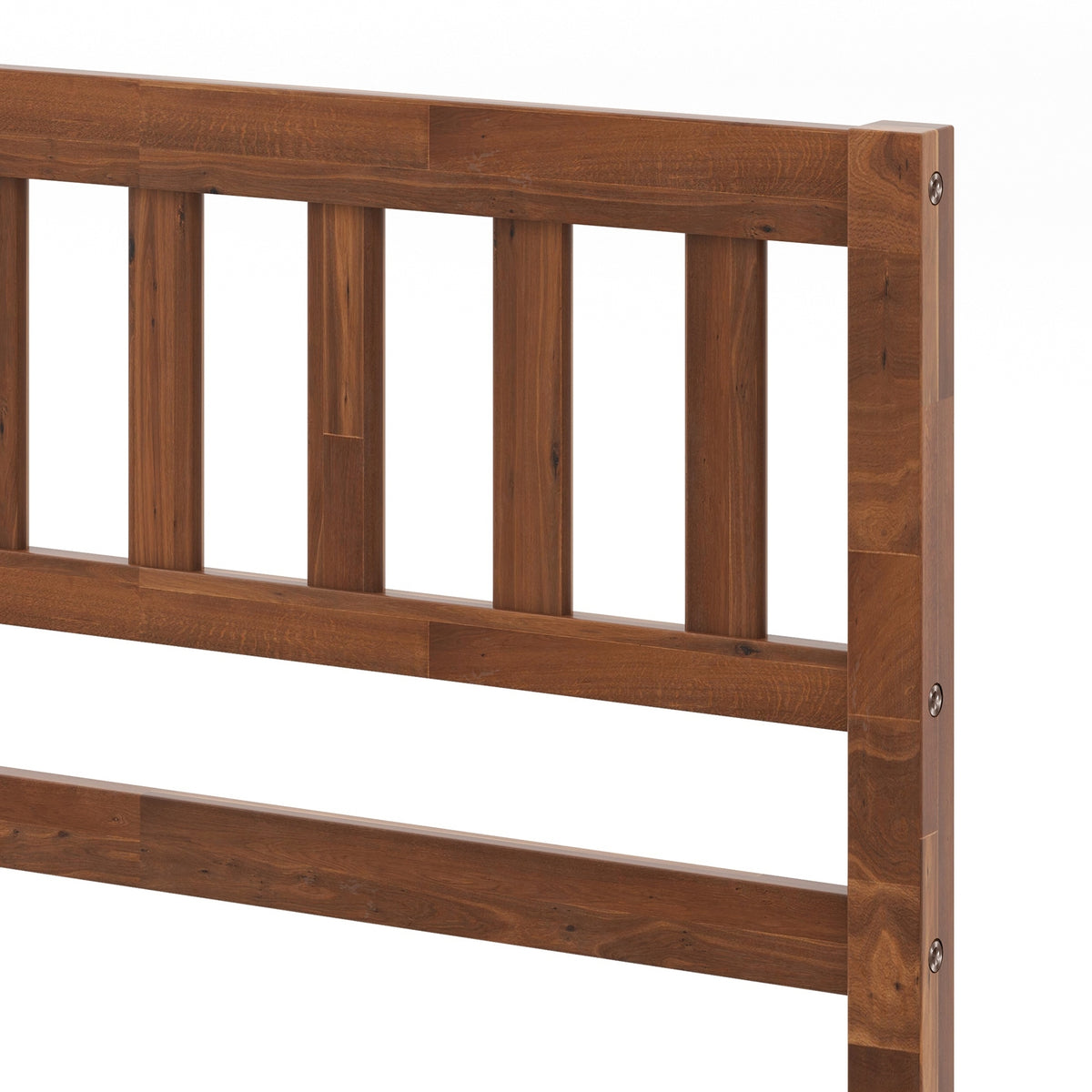 Wood Bed Frame with Headboard and Slat Support-Simple Bed Frame-DECOROLALA
