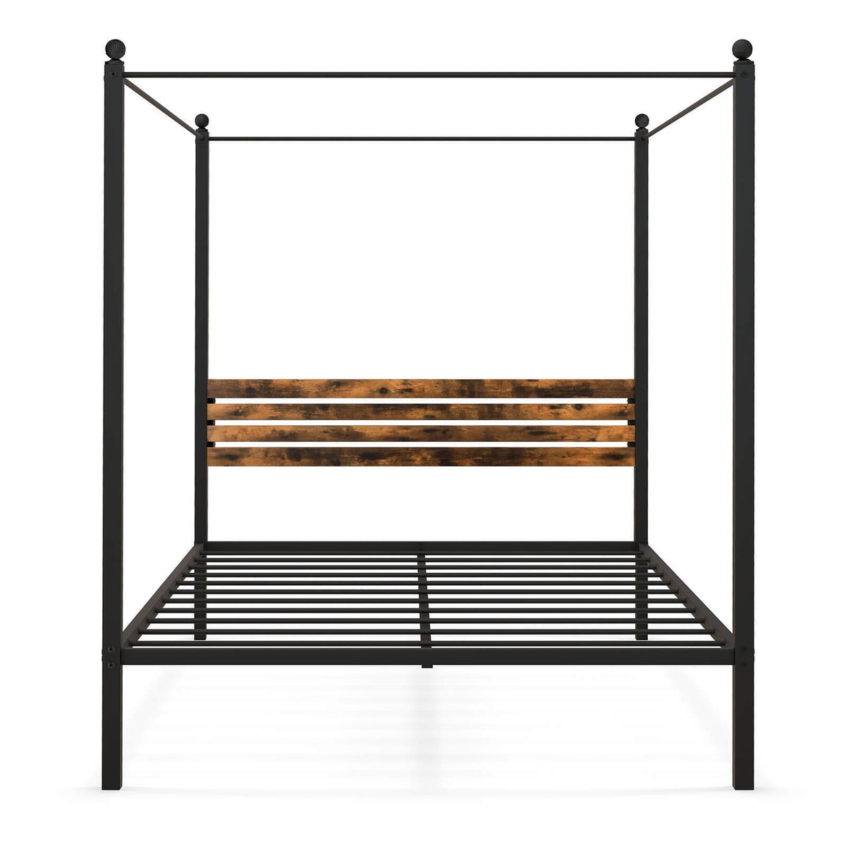 Canopy Bed Frame with Under Bed Storage-Simple Bed Frame-DECOROLALA