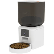 Automatic Cat Feeder with Camera, 2.4G WiFi, APP Control 8L Pet Feeder 1-10 Meals with 2-Way Audio, Dual Power Supply