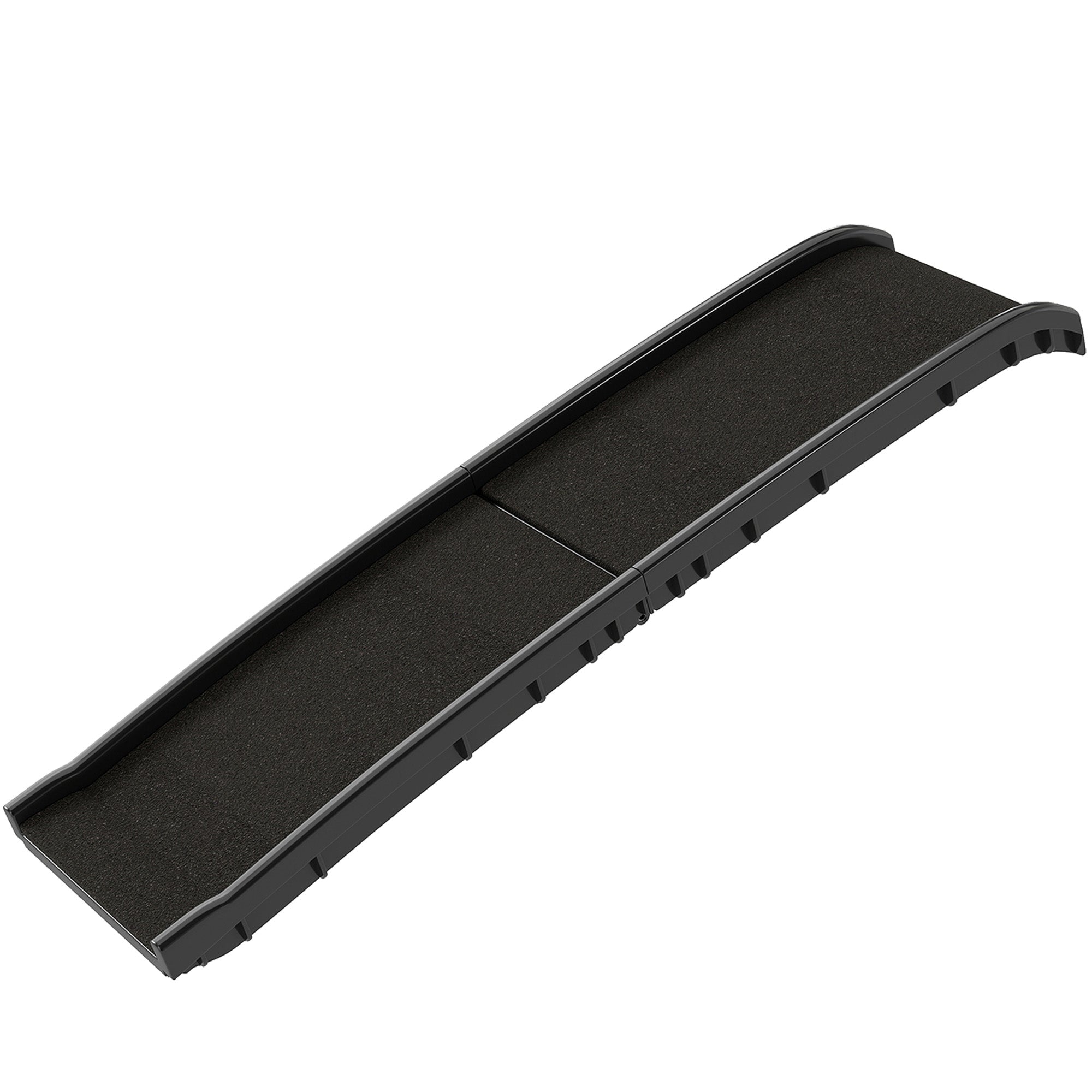 61 Inches Folding Pet Ramp with Frosted Surface, Raised Side Rails, for Cars, SUVs