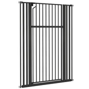 55" Extra Tall Pet Gate 30-41" Wide Adjustable Baby Gate Pressure Mounted for Doorways, Hallways, Stairs
