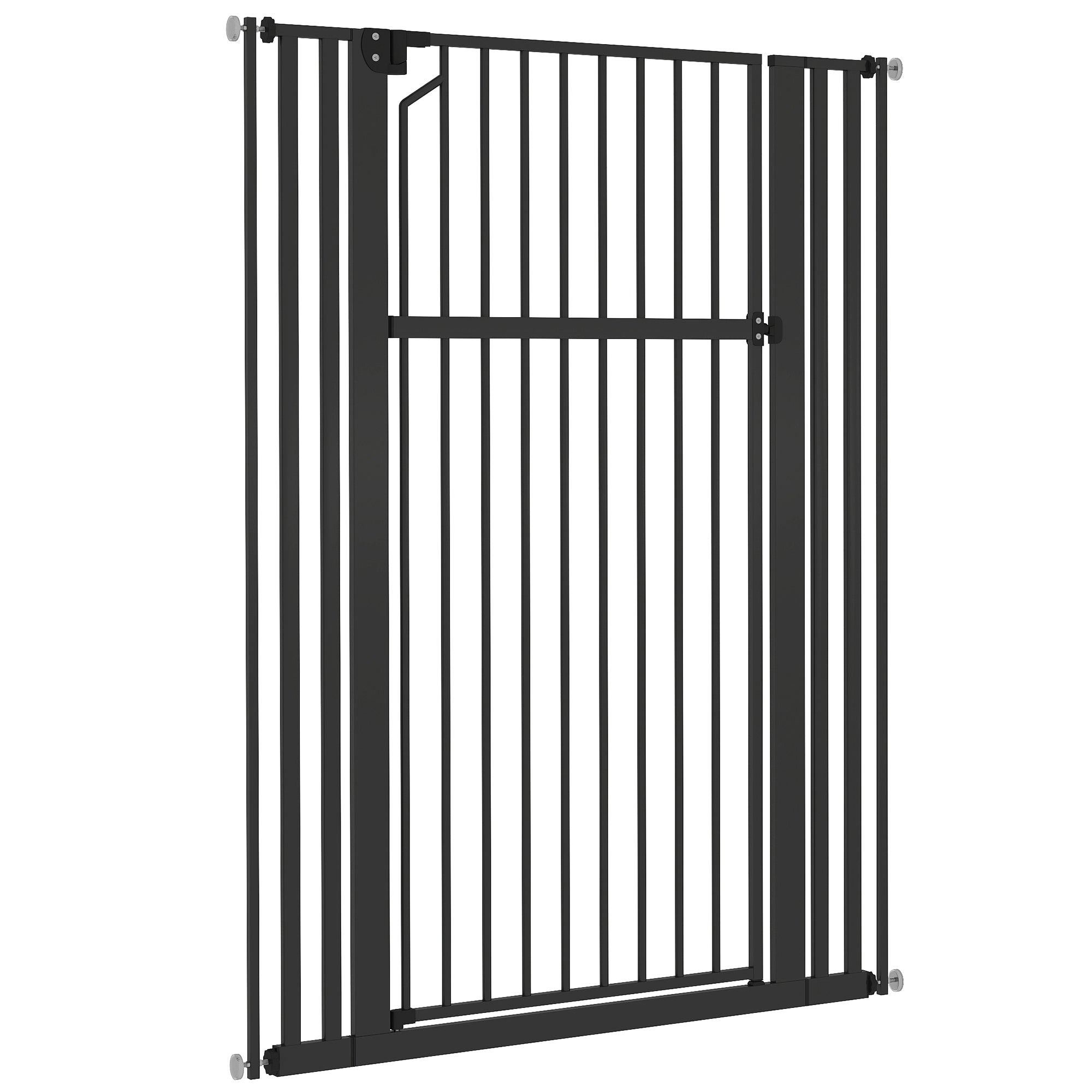 Barrière pour animaux extra haute de 55", largeur réglable de 30 à 41", barrière pour bébé à fixation par pression pour portes, couloirs et escaliers