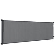 Retractable Dog Gate, 41" Tall,  Extends to 122" Wide, Mesh Pet Gate with Single Hand Operation, for Stairs, Doorways