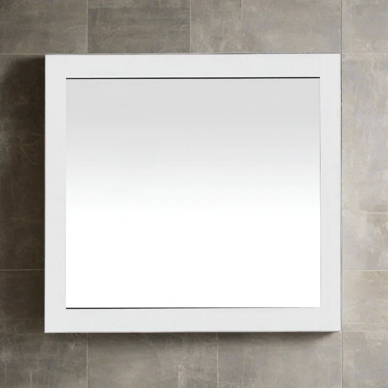 30" Mirror - White