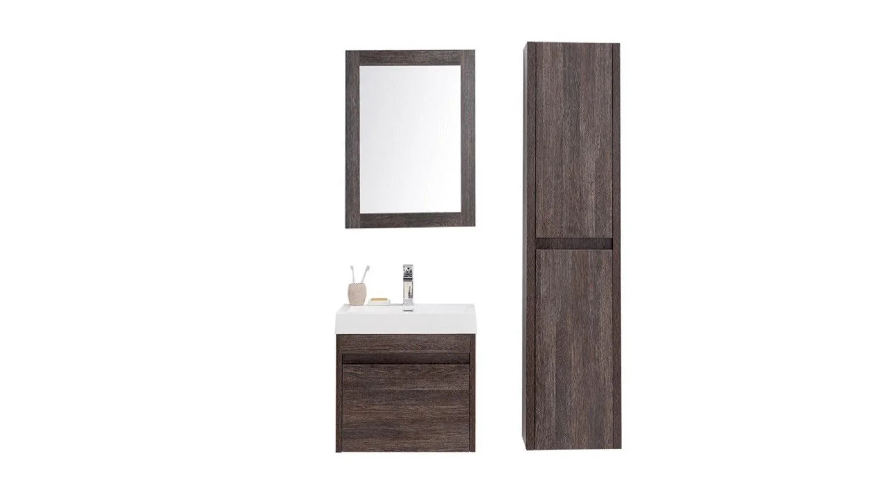 24" Mirror - Dark Oak