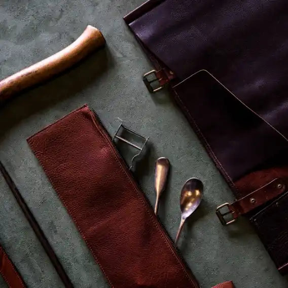WITLOFT  | Classic leather tool pouch d - Dark Brown-2