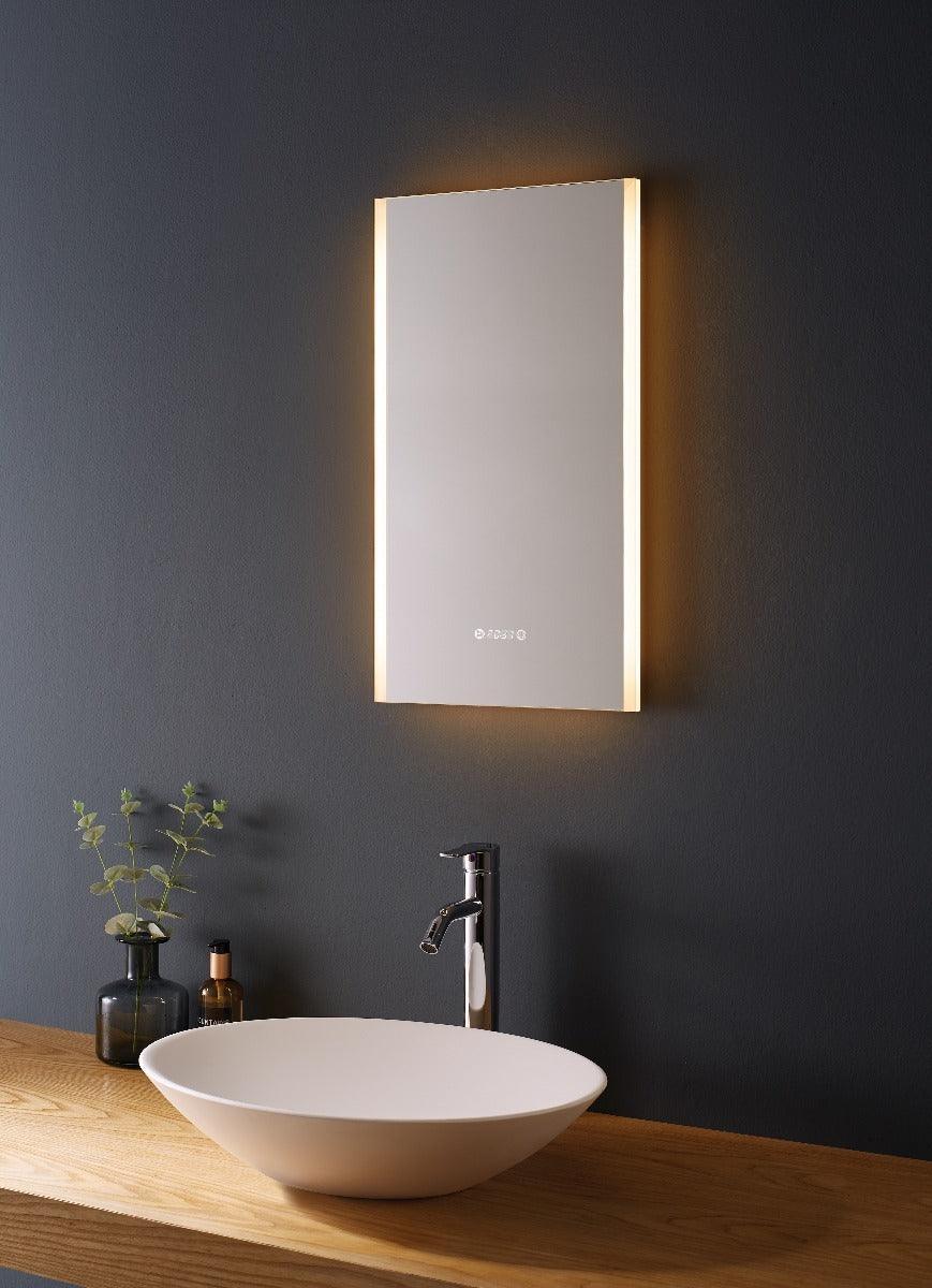 20" LED Mirror with Dimming, Time & Temperature Functions