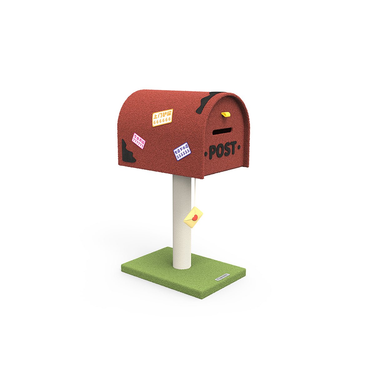 Mailbox Red Climbing Frame Cat Tree-Living-DECOROLALA