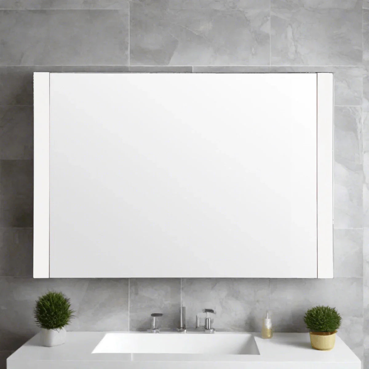 42" Melrose Mirror - White