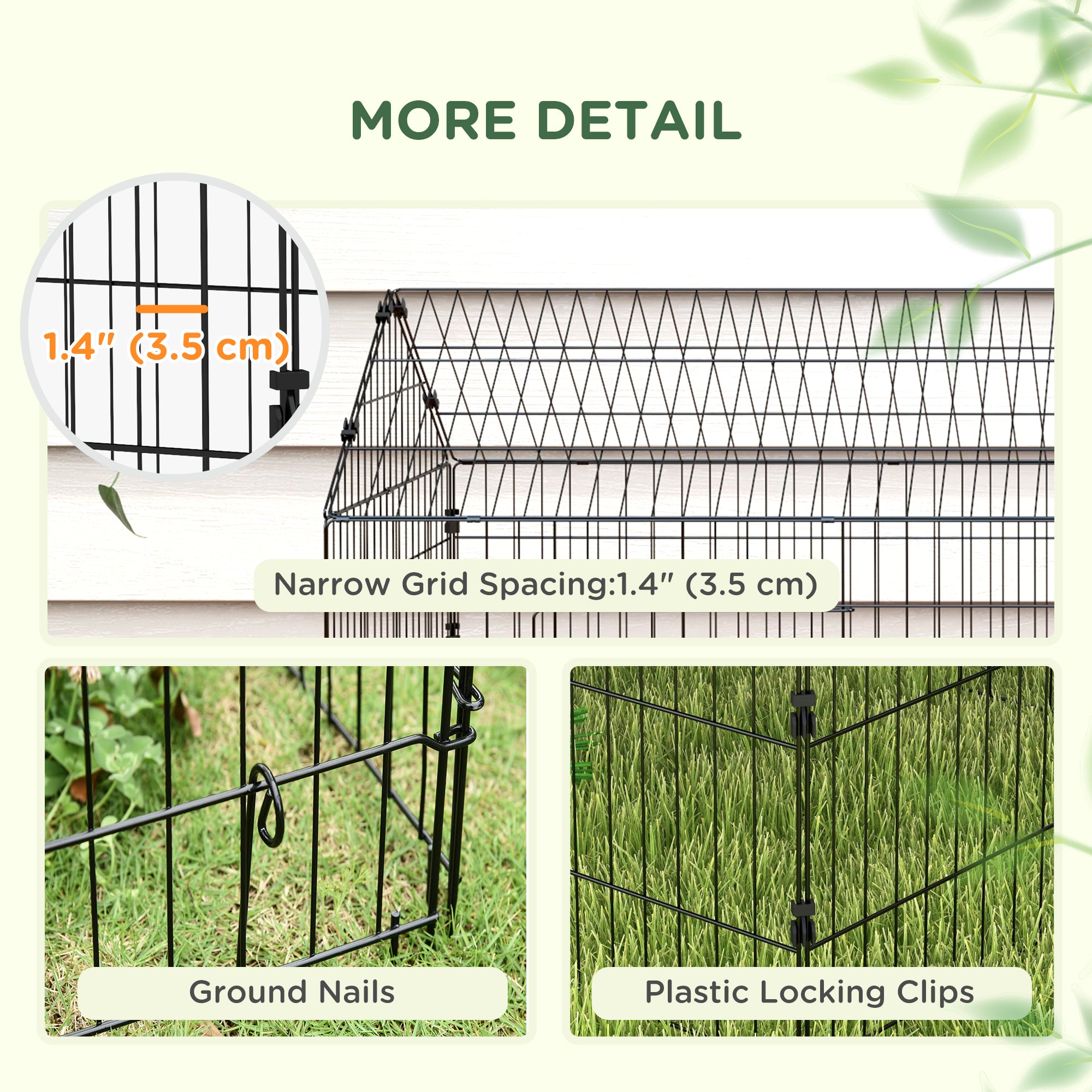 87" Small Animal Cage with Roof, Indoor/Outdoor Use,  for Chicken, Rabbits, Chinchillas, Silver