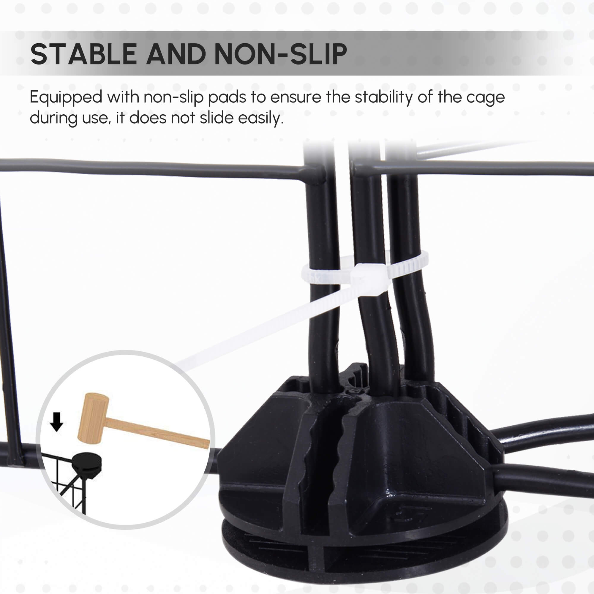 Cage pour petits animaux avec 16 panneaux, enclos portable pour animaux en fil métallique avec porte et pieds antidérapants, pour lapins et cochons d’Inde