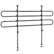 Barrière de voiture réglable pour animaux, pour SUV, véhicules et fourgonnettes, grille de séparation arrière pour chiens, pour des trajets en voiture en toute sécurité, noire