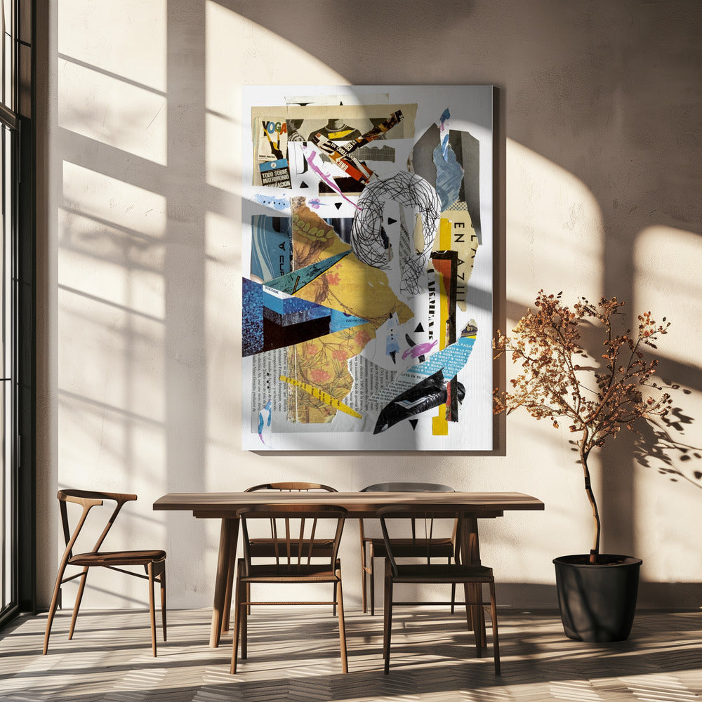 Wall art Abstract collage #2-canvas-DECOROLALA