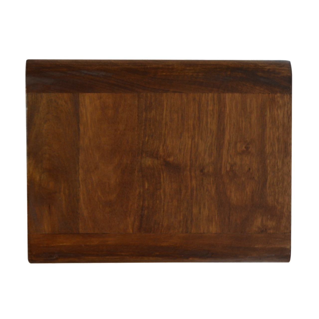 Chestnut Curve Floating Nightstand - Solid Mango Wood 1 Drawer