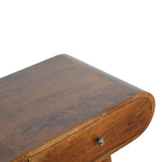 Chestnut London Console Table - Solid Mango Wood with 2 Drawers