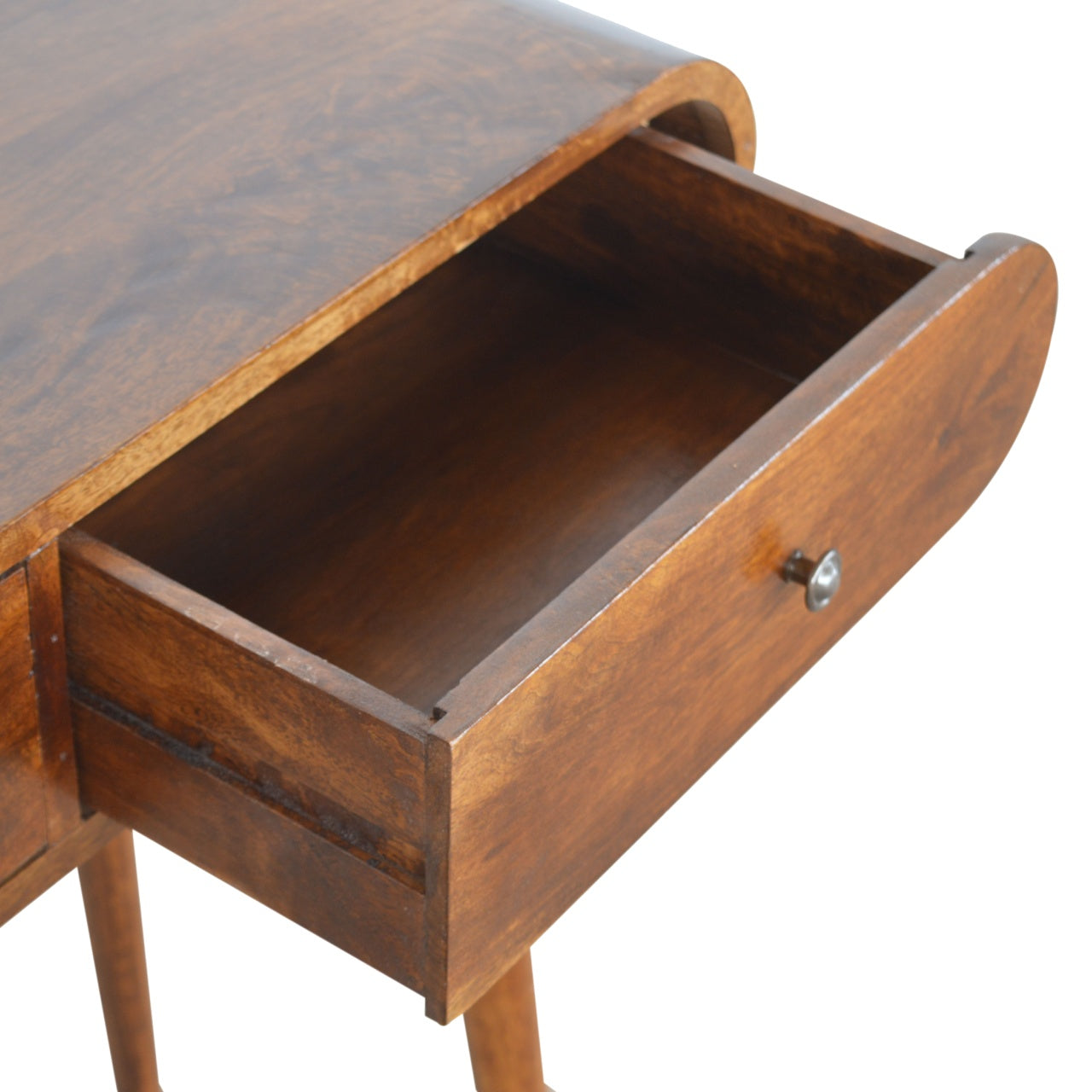 Chestnut London Console Table - Solid Mango Wood with 2 Drawers