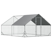 9.8' x 13.1' x 6.6' Chicken Coop Cage, Outdoor Hen House w/Cover & Lockable Door