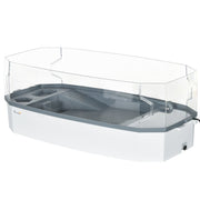 Kit d’aquarium pour tortue, aquarium pour tortue avec plateforme de repos, pompe à eau, conception à couches filtrantes, habitat pour reptile