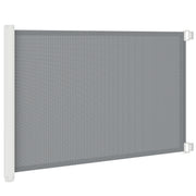 Barrière de sécurité rétractable pour animaux, flexible et extensible pour escaliers, portes et couloirs, grise